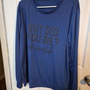 Blue Graphic Women's Top